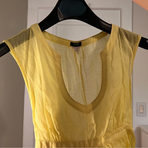 JCrew Linen Yellow Top - Picture 3 of 4